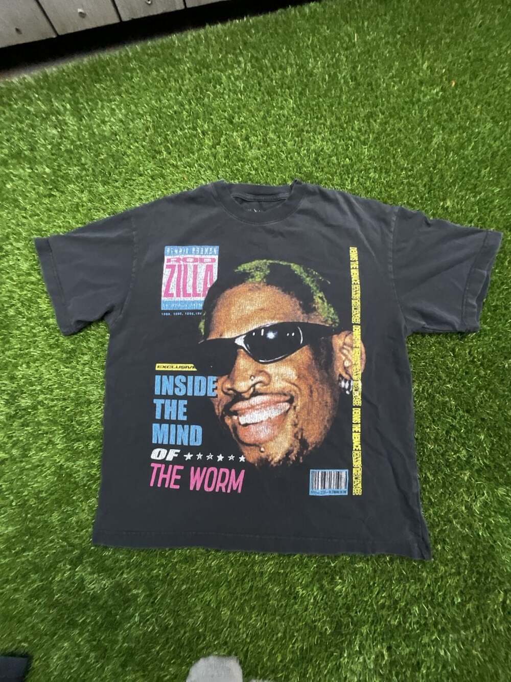 Rodman Apparel Rodzilla Inside the Mind of the Worm Graphic T-Shirt